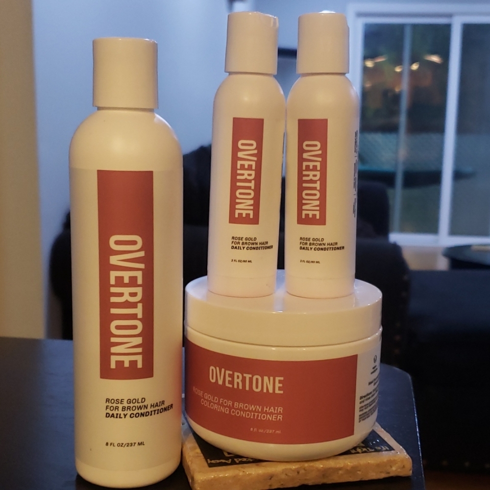 Overtone Rose Gold for Brown Hair Complete Set